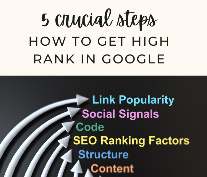 How to get high rank in Google