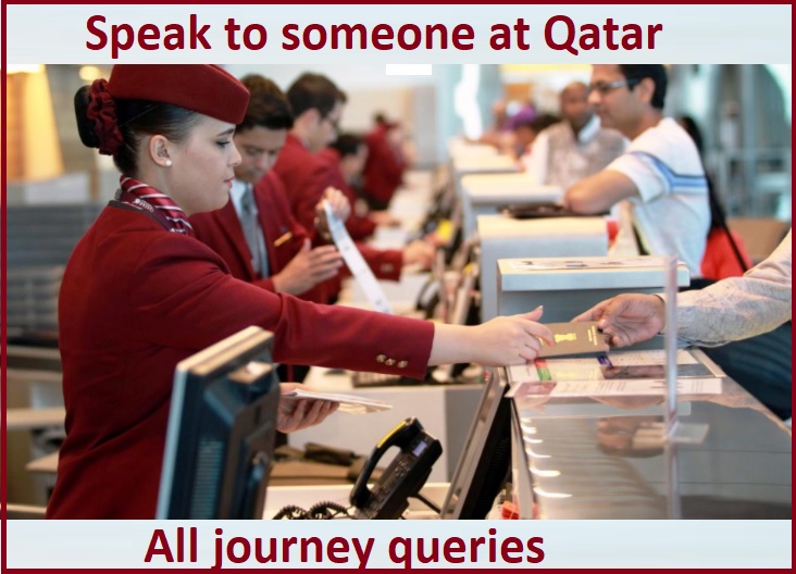 speak to a person at qatar